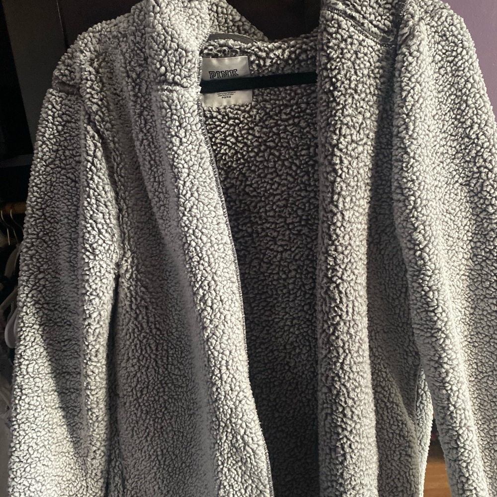 Victoria secret pink Sherpa cozy cardigan